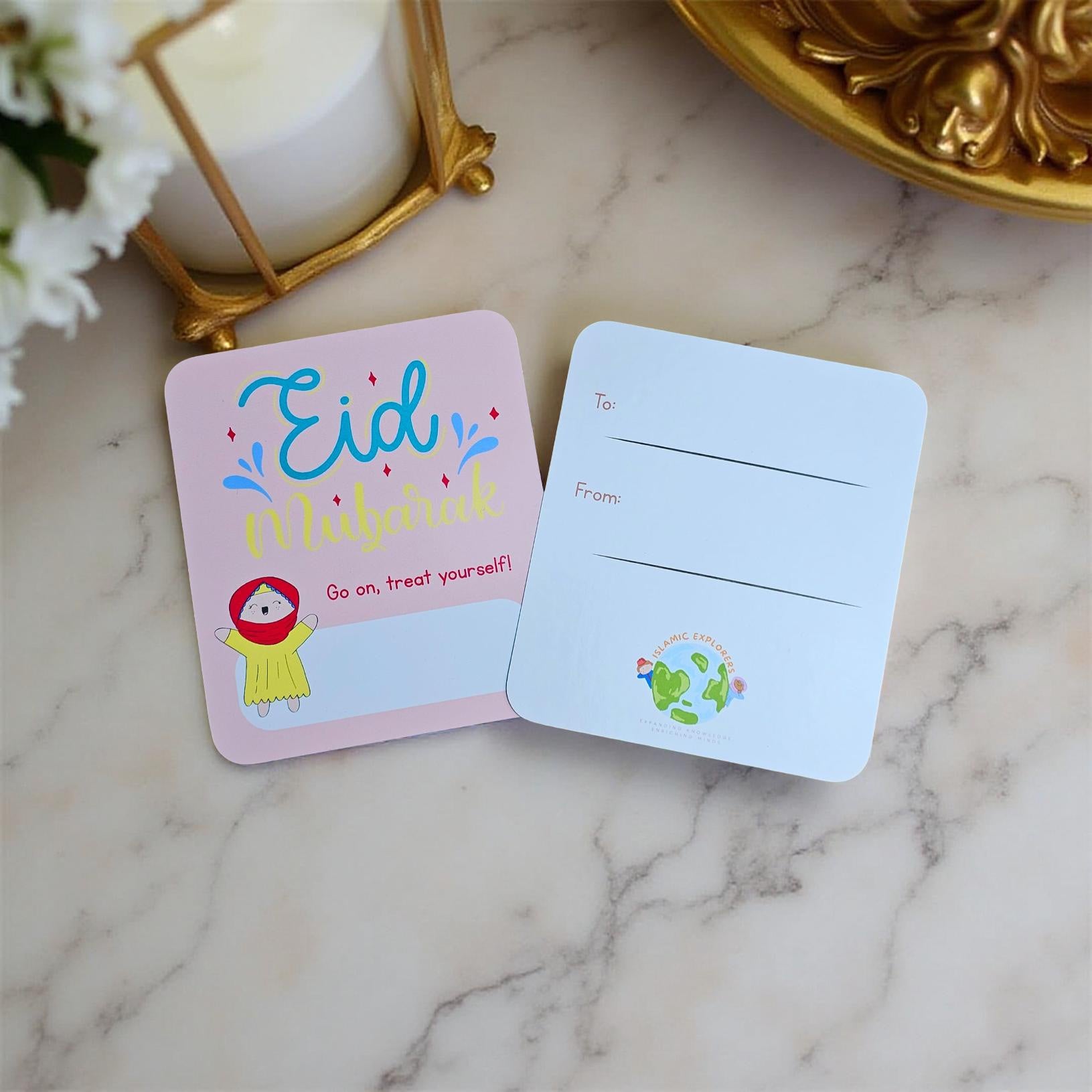 Mini Muslimah Kawaii Eid money cards