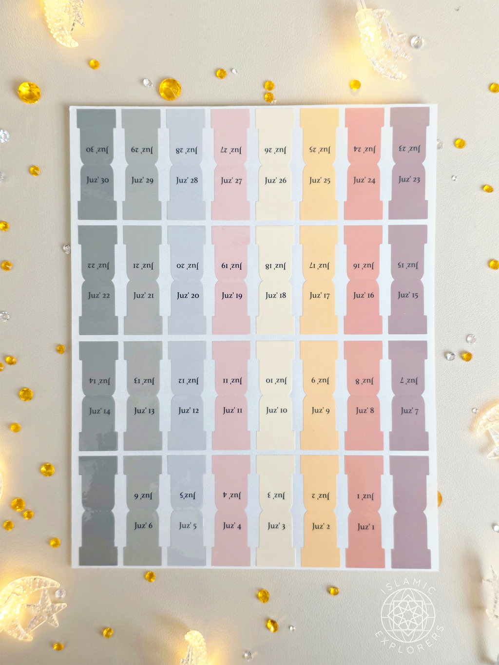 Juz Tabs – Premium Handmade Qur’an Page Markers  - Autumn Glow