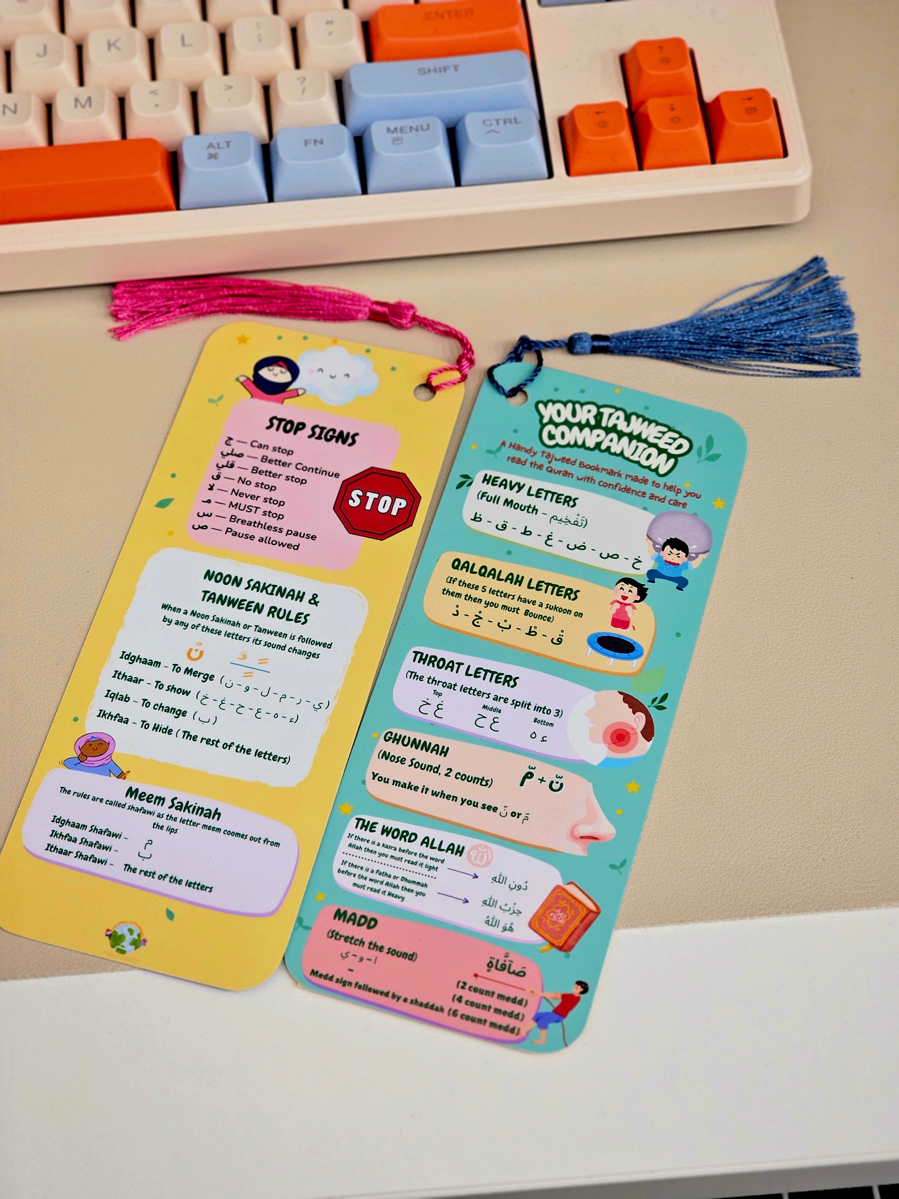 Kids Tajweed Bookmark – My Tajweed Companion Islamic Learning Tool