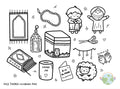Dhul-Hijjah colouring page