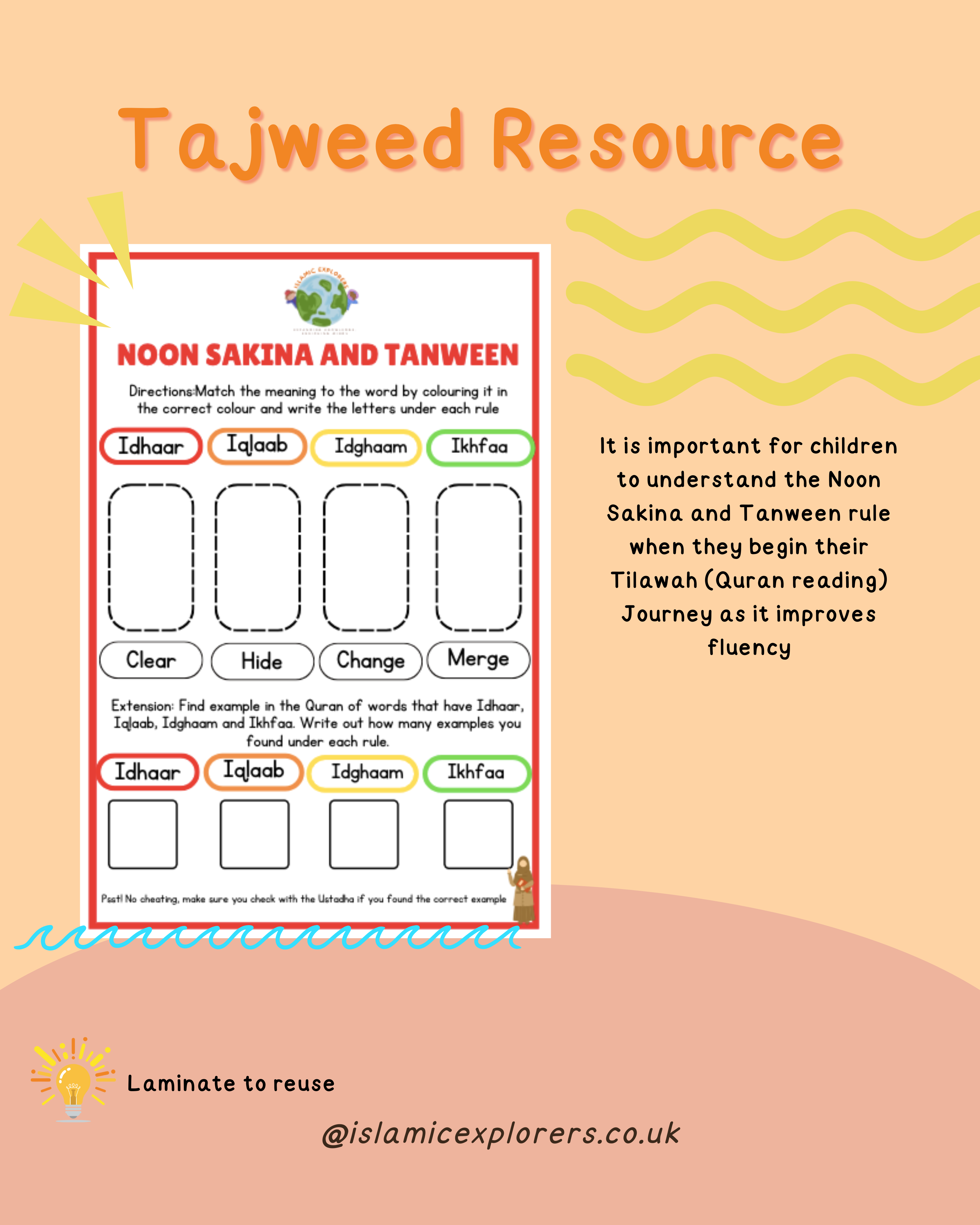 Tajweed Resource - Noon Sakinah and Tanween