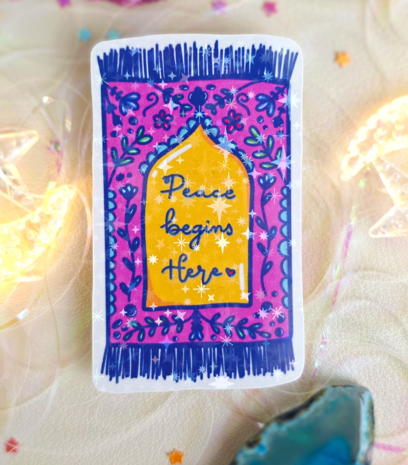 Whispers of Faith | Individual Prayer mat stickers (5 Pack)