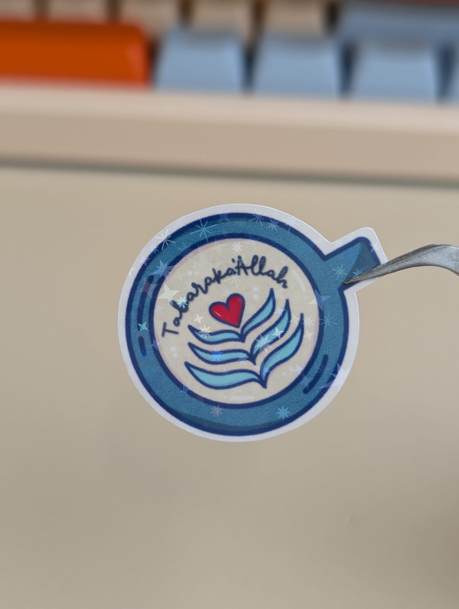 Daily dhikr sticker sheet with short Islamic remembrance phrases