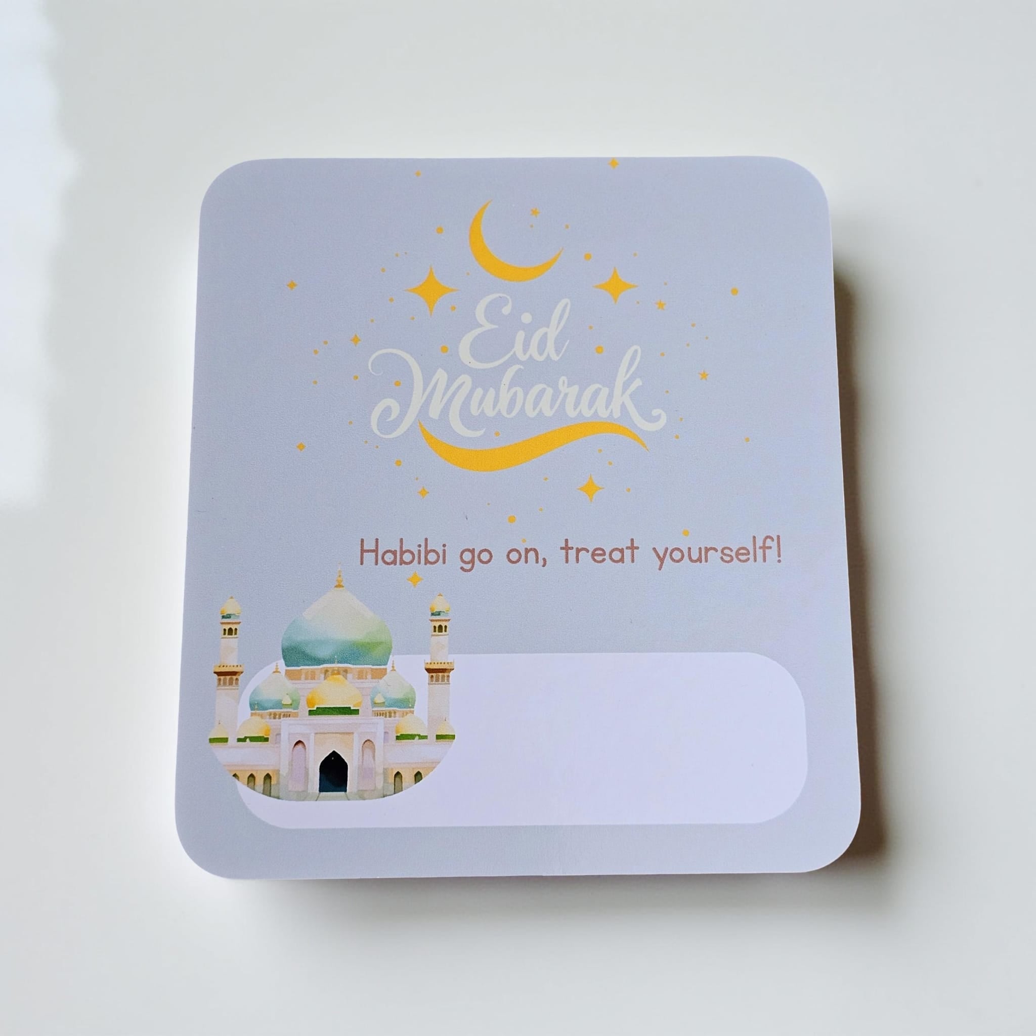Sage Green Masjid Eid money cards